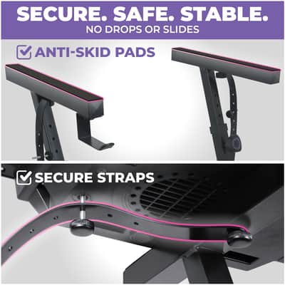 Liquid Stands Z Style Adjustable Piano Keyboard Stand - Fits 54-88 Key Electric Pianos (Black) image 4