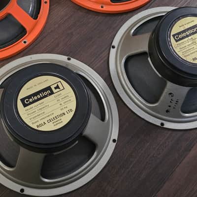 Vintage Van Halen Speaker Set – (2) 1970s JBL D120F & (2) 1970s Celestion G12H 30W T1281 Blackbacks Bild 3