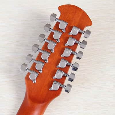12 String Electric Acoustic Guitar, Laminated Spruce Top Body, Okoume Neck, 23 Frets Fingerboard image 5