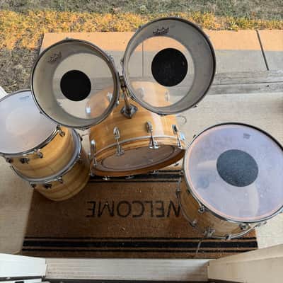 1970’s Ludwig Butcher Block Concert Tom Drum Set 13/14/15/16/18/22 image 17