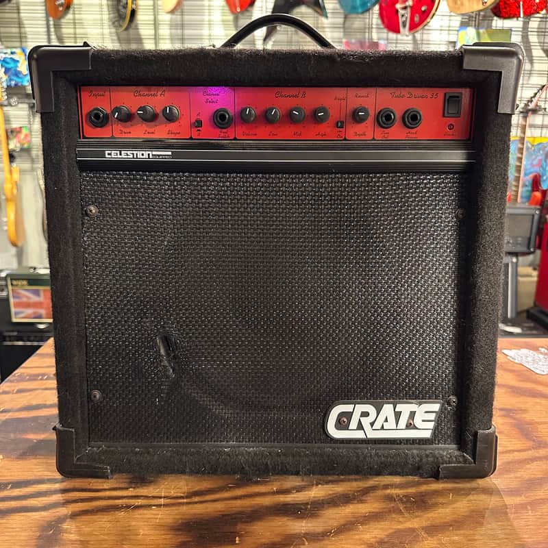 Crate TD-35 Tube Driven 2-Channel 35-Watt 1x10" Guitar Combo 1990s - Black image 1