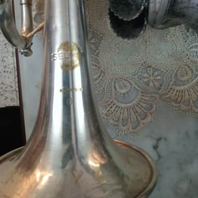 Vintage Henri Selmer Paris Cornet – Made in France – Silver Plated – Fully Functional image 5