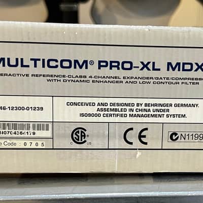 Behringer Multicom Pro-XL MDX4600 4-Channel Audio Interactive Dynamics Processor early-2000s - Black / Silver image 2