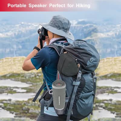 Cerwin-Vega VEGAMINI VMGRY Portable Bluetooth Hand Held Speaker with Strap,Gray image 2