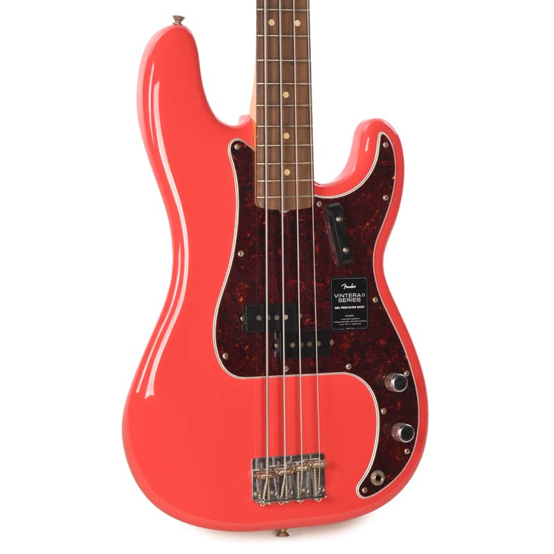Fender Limited Edition Vintera II Road Worn '60s Precision Bass Fiesta Red image 1