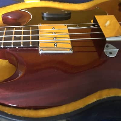 1965 Gibson EB-0 Bass – 1 Owner – ALL ORIGINAL – Cherry Red – OHSC – Clean! image 9