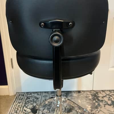 Roc-N-Soc Nitro Gas Drum Throne with Original Saddle and Backrest – Black image 3
