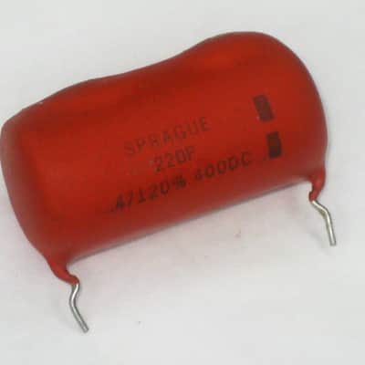 Sprague .47 uF 400V 220P Orange Drop Capacitor Paper Mylar 1972 - type utilized in old Fender amps image 3