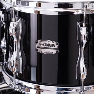 YAMAHA RECORDING CUSTOM 5 PIECE DRUM KIT, REAL BLACK LACQUER image 12