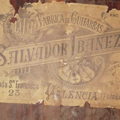 Salvador Ibanez Torres style classical guitar ~1900 - truly an amazing sounding guitar! check video! image 10