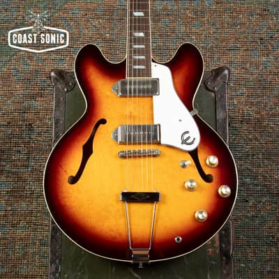 1990 Epiphone Casino Sunburst Pre-Elitist made in Japan w/hard case image 5