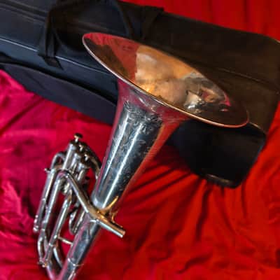 Besson Prototype Class A Euphonium / Saxhorn Early 20th century - Silver image 13