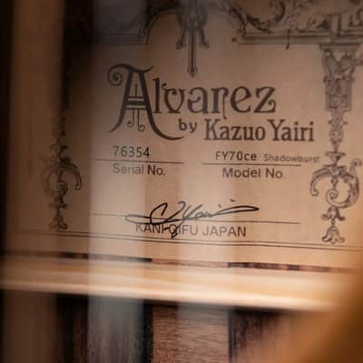 Alvarez Yairi FY70ce Acoustic/Electric Guitar - Shadowburst with Hardshell Case image 10