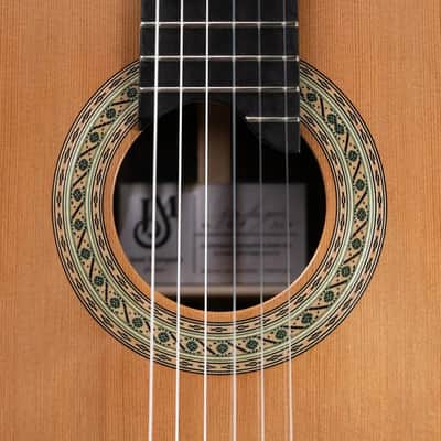 Jose Marques Doubletop Classical Acoustic Guitar - Exotic Ebony, Cedar Top with Hardshell Case image 11