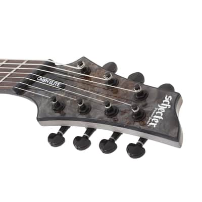 Schecter Omen Elite-7 Multiscale 7-string Electric Guitar - Charcoal image 16