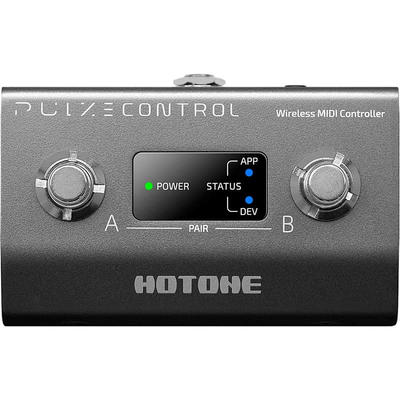 Hotone EC-2 Pulze Control Wireless MIDI Controller - 2-Footswitch Guitar Pedal with Bluetooth, 12Hr Battery, Mobile App image 1