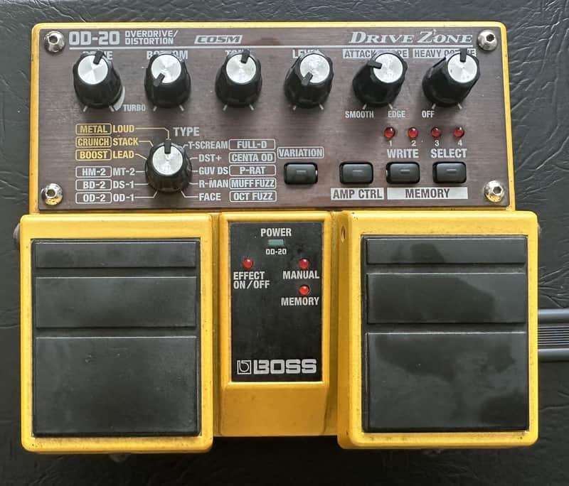 Boss OD-20 Overdrive/Distortion 2005 - Present - Yellow image 1