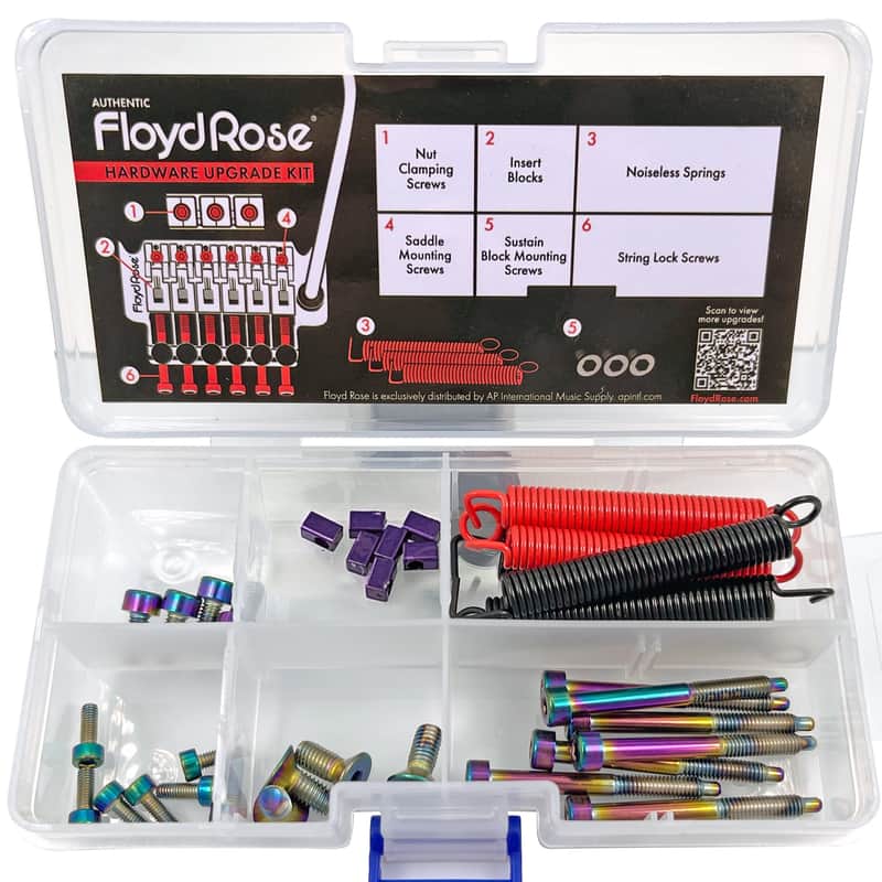 Genuine Floyd Rose Stainless Steel Hardware Upgrade Kit Burnt Chrome - FRUK1-SS-BC image 1