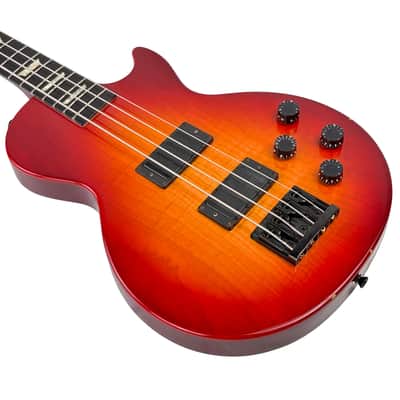 Gibson Les Paul LPB-2 Deluxe Plus Bass Bartolini Pickups Heritage Cherry Sunburst 1996 W/HSC image 6