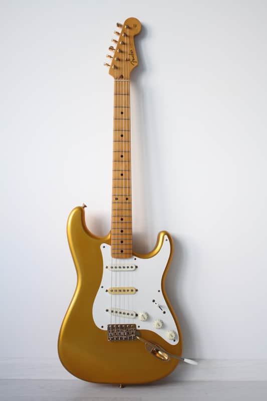 Fender Japan Stratocaster ゴールド Fender Stratocaster ST 57 Aztec Gold 1989 Japan MIJ | Reverb Canada