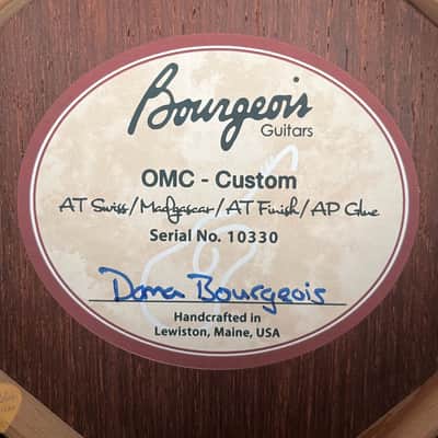 2023 - Bourgeois OMC Custom - Aged Tone Swiss Spruce & Madagascar Rosewood image 24
