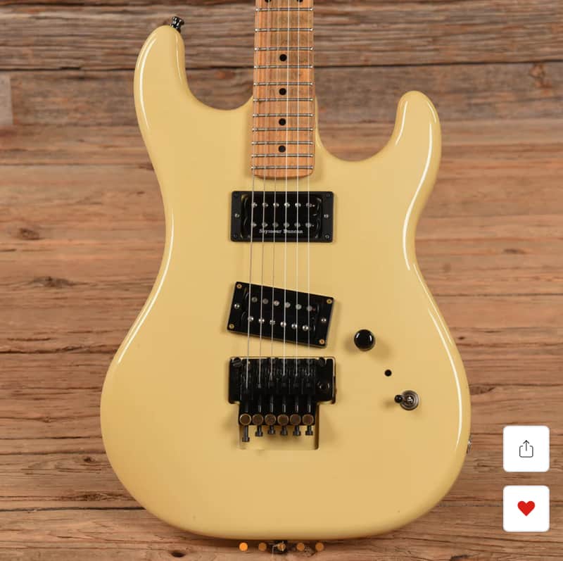 1987 Kramer Baretta White Cream image 1