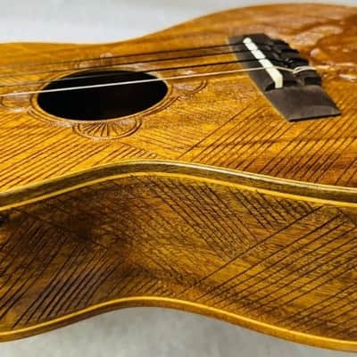 Tenor Ukulele Balinese Koa Handmade by Blueberry Mermaid Motif Pre-Order 90 Day image 12