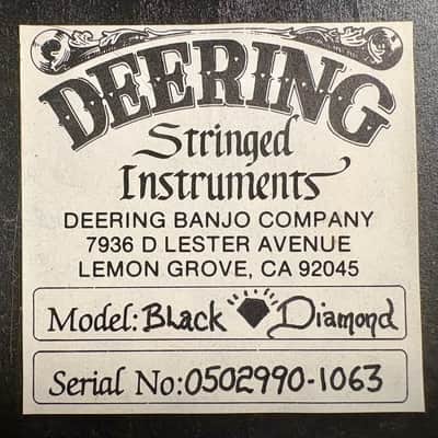 Deering Black Diamond #029 1990 - Black image 11