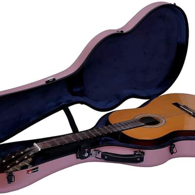 Crossrock Deluxe Classical Guitar Hard Case, Poly Carbon Flight Box, Safe Home of Guitar in Ros Gold image 3