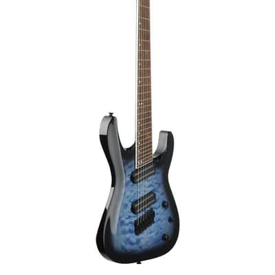 Jackson X Series Soloist Arch Top SLATX7Q MS 7-String Trans Blue Burst image 8