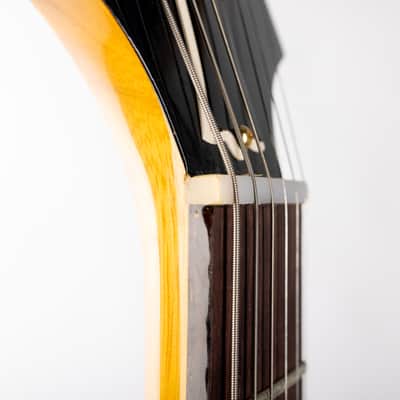 Gibson Custom 1958 Korina Flying V White Pickguard, Natural | Demo image 14