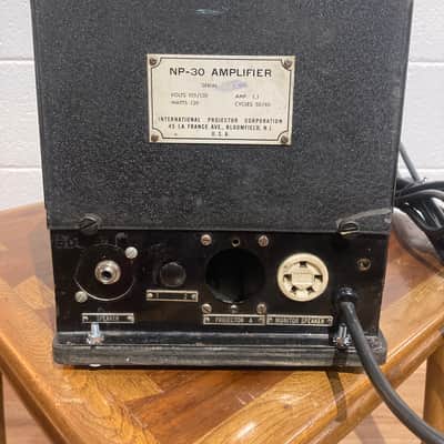 International Projection Corporation NP-30 1930’s Guitar Amplifier Head - Black Crinkle image 8