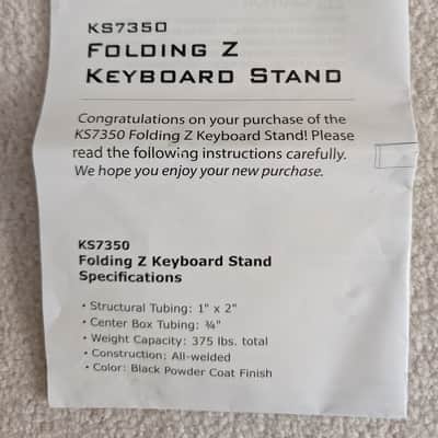 On-Stage KS7350 Pro Heavy-Duty Folding Z-Stand Keyboard Stand image 4