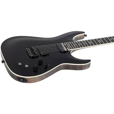 Schecter Guitar Research C-1 S HT SLS Elite "Evil Twin" Electric Guitar Regular Satin Black image 6