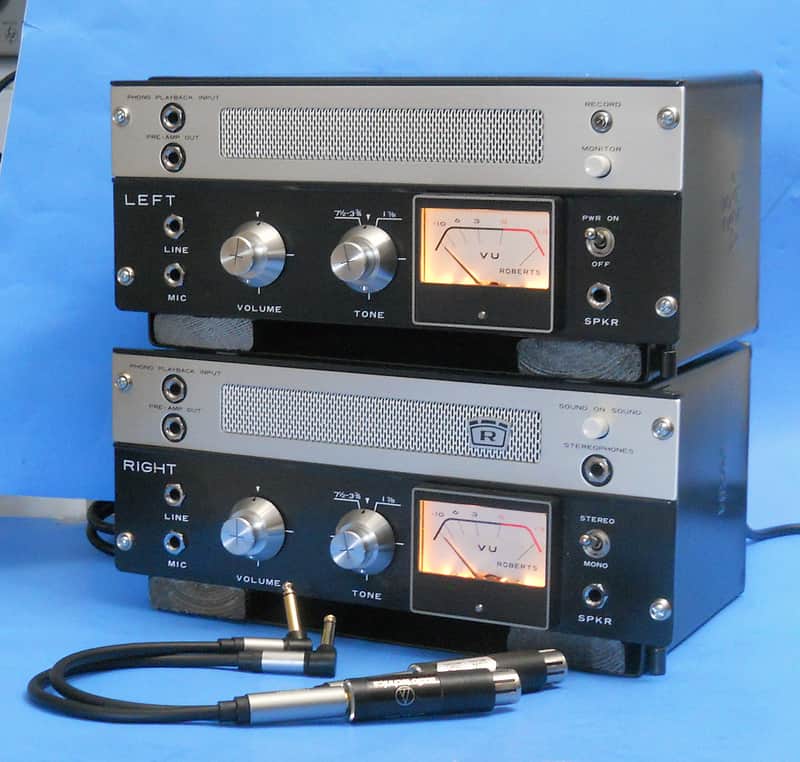 Available May 15 - Matched Stereo Pair AKAI 2 M-8 Tube Mic Pre Tube Direct In Vint.Mic Trans & Custom Case image 1
