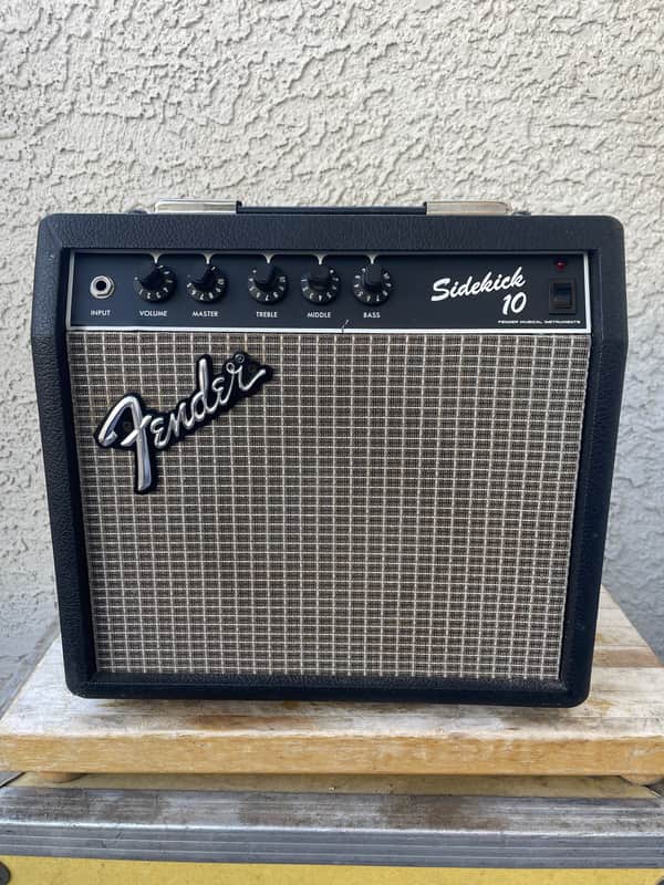 Vintage Fender Sidekick 10 10-Watt 1x6" Guitar Practice Amp 1983 - 1985 - Black image 1