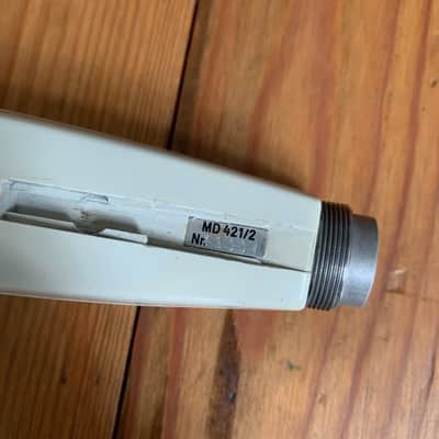 Sennheiser MD 421-2 Cardioid Vintage Dynamic Microphone 1960s - 1970s - White image 13