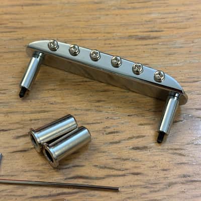 Fender CME Player Jazzmaster Jaguar Bridge & Thimbles Chrome Vintage Style Floating image 2