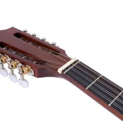 Left-Handed Hora M1087-EQ Octave Mandolin – Solid Wood – Made in Romania image 5