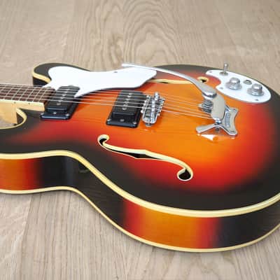 1968 Mosrite Celebrity I Vintage Hollowbody Electric Guitar w/ Case image 11
