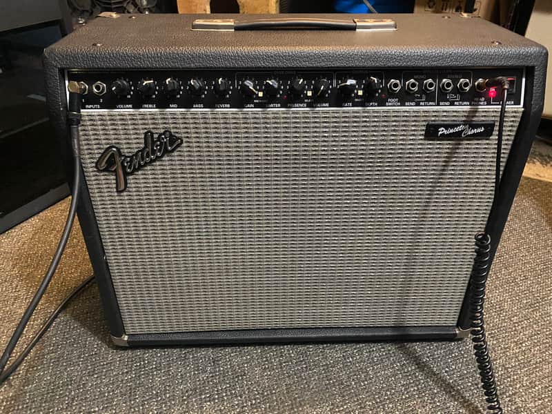 Fender Princeton Stereo Chorus 2-Channel 2 x 25-Watt 2x10" Solid State Guitar Combo 1988 - 2001 - Black image 1