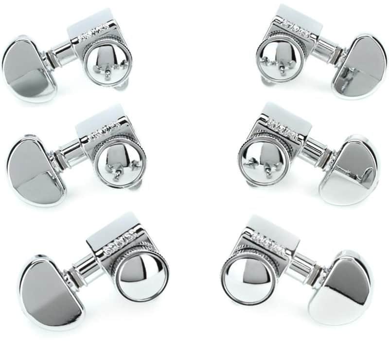 Grover 502C Roto-Grip Locking Rotomatic Tuners - 3+3 Chrome image 1