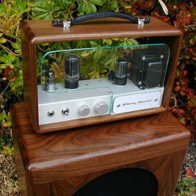 Emery Sound Superbaby 6-12w tube amp w/ enclosed head, cab w/12" AlNiCo Blue Dog - custom walnut image 1