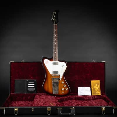 2023 Gibson Custom Shop '65 Non-Reverse Firebird V Reissue with Maestro Vibrola - Vintage Sunburst VOS | USA Mini Humbucker 3.6kg | CoA OHSC image 1