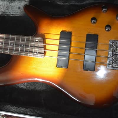 2010 Ibanez SR370 Soundgear Active Bass in Brown Burst, w/New Black Dunlop Straploks & a New Black ABS Hardshell Case image 12