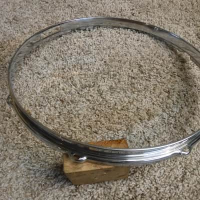 1960's Camco Oaklawn Chrome over Brass Snare Drum Rim image 2