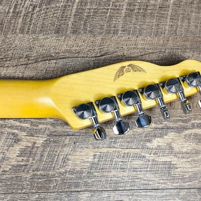 MyDream Partcaster Custom Built - Black Thinline Silver Foil PAF image 8