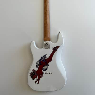 SRV CHARLEY Custom White Lipstick Special Stevie Ray Vaughn Mini Guitar Model image 8