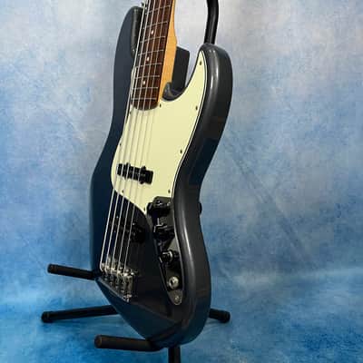Fender MIJ Hybrid '60s Jazz Bass V 2020 Charcoal Frost Metallic image 10