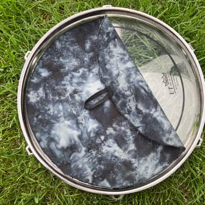 10" single layer Drum Bunny cotton drum cover - dampener - partial mute - compare to Drum Tortillas - Quesadilla - Big Fat Snare image 3